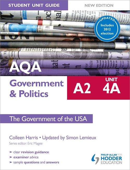 Book cover of AQA A2 Government And Politics: Unit 4a The Government Of The USA Updated (PDF)