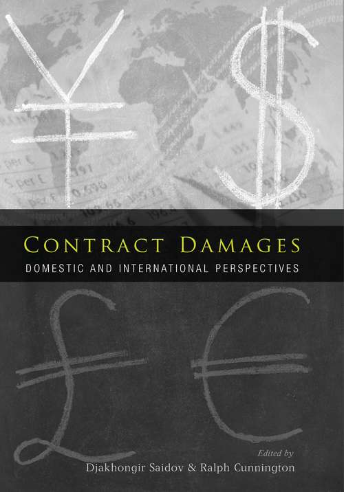 Book cover of Contract Damages: Domestic and International Perspectives