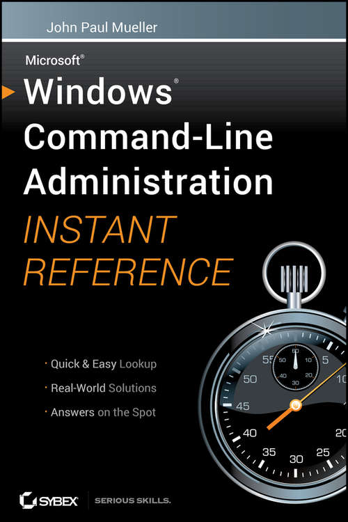 Book cover of Windows Command Line Administration Instant Reference