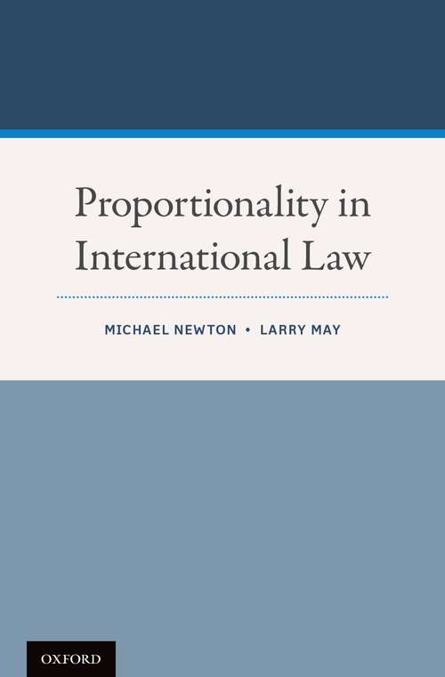 Book cover of Proportionality In International Law