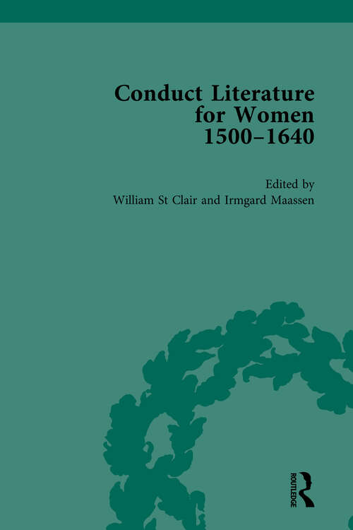 Book cover of Conduct Literature for Women, Part I, 1540-1640 vol 5