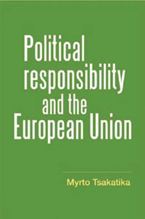 Book cover of Political responsibility and the European Union