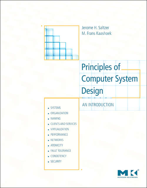 Book cover of Principles of Computer System Design: An Introduction