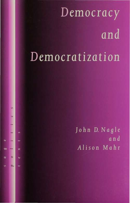 Book cover of Democracy and Democratization: Post-Communist Europe in Comparative Perspective (PDF)
