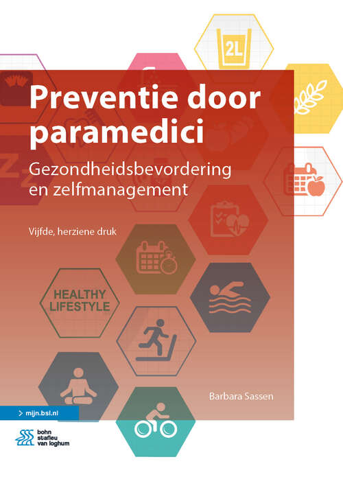 Book cover of Preventie door paramedici: Gezondheidsbevordering en zelfmanagement (5th ed. 2019)