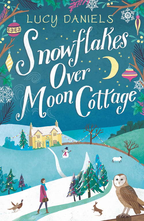 Book cover of Snowflakes over Moon Cottage: a winter love story set in the Yorkshire Dales (Animal Ark Revisited #4)