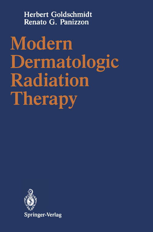 Book cover of Modern Dermatologic Radiation Therapy (1991)