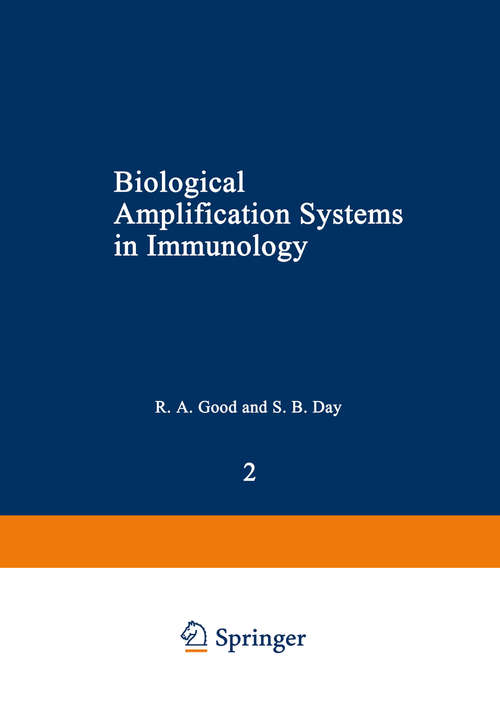 Book cover of Biological Amplification Systems in Immunology (1977) (Comprehensive Immunology #2)