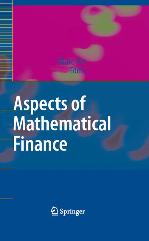 Book cover of Aspects of Mathematical Finance (2008)