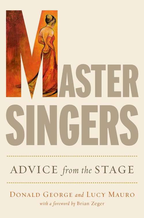 Book cover of MASTER SINGERS ADVICE FROM THE STAGE C: Advice from the Stage