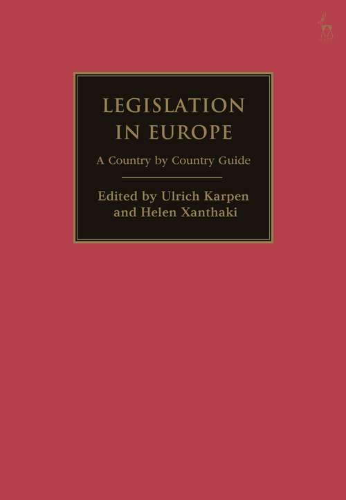 Book cover of Legislation in Europe: A Country by Country Guide
