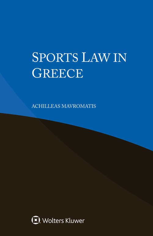 Book cover of Sports Law in Greece