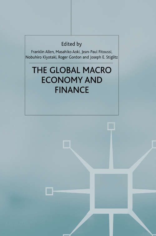 Book cover of The Global Macro Economy and Finance (2012) (International Economic Association Series)