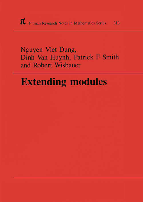 Book cover of Extending Modules