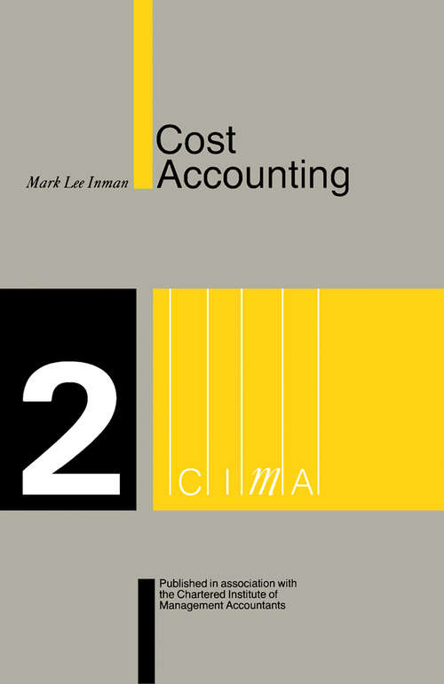 Book cover of Cost Accounting