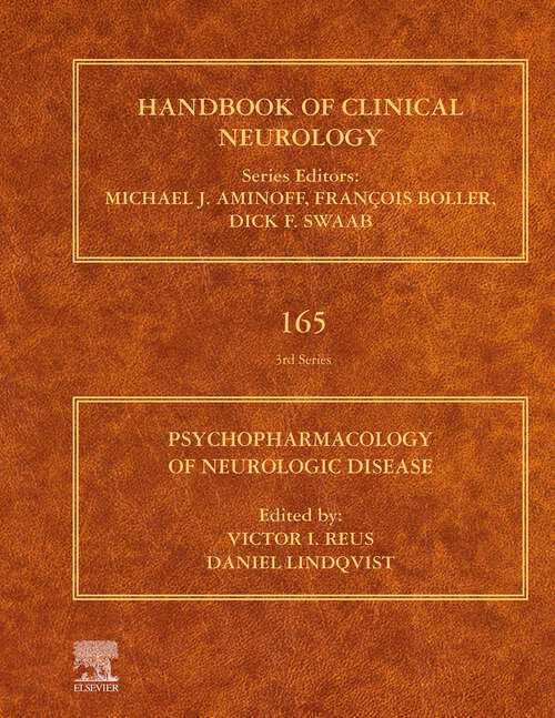 Book cover of Psychopharmacology of Neurologic Disease: Handbook of Clinical Neurology Series (Handbook of Clinical Neurology: Volume 165)