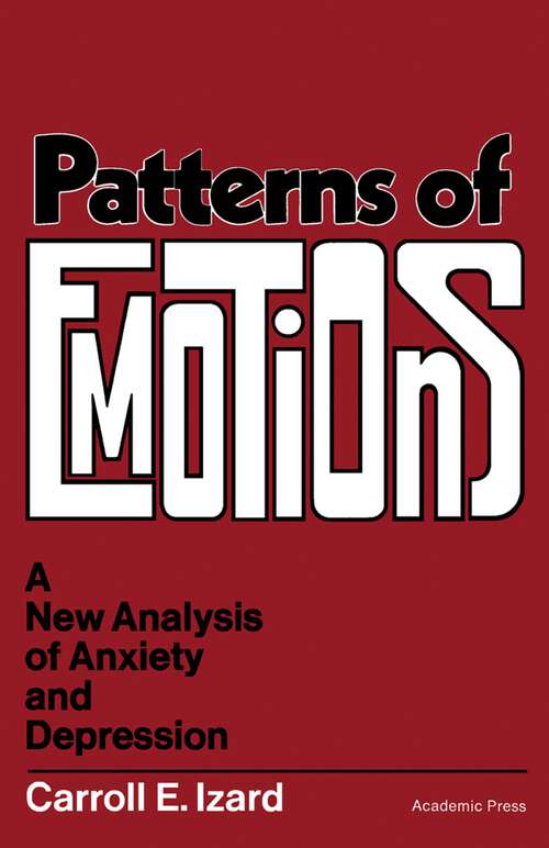 Book cover of Patterns of Emotions: A New Analysis of Anxiety and Depression