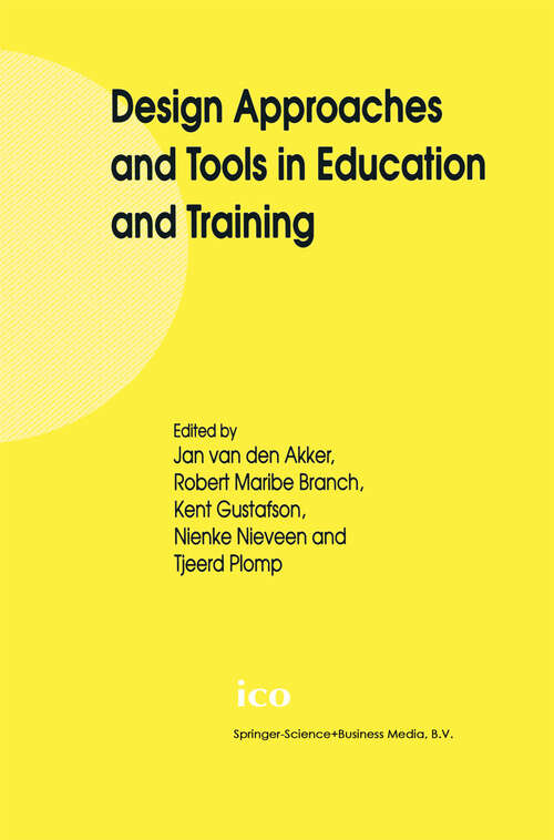 Book cover of Design Approaches and Tools in Education and Training (1999)