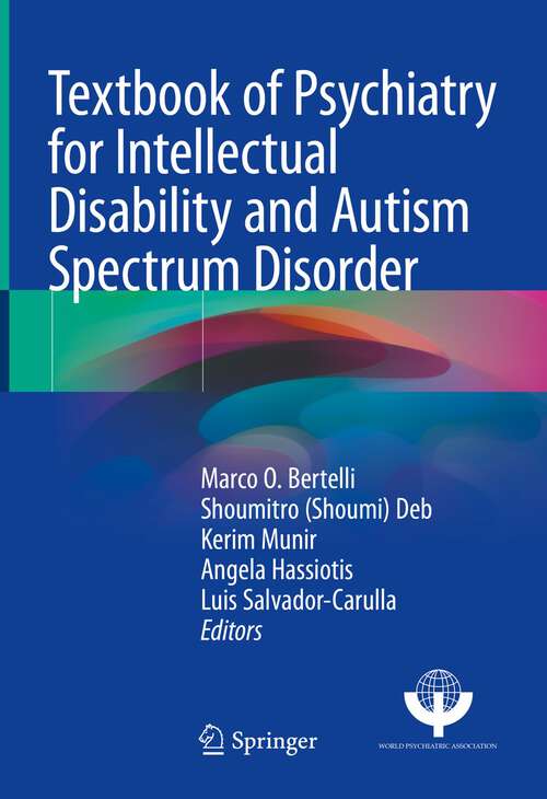 Book cover of Textbook of Psychiatry for Intellectual Disability and Autism Spectrum Disorder (1st ed. 2022)