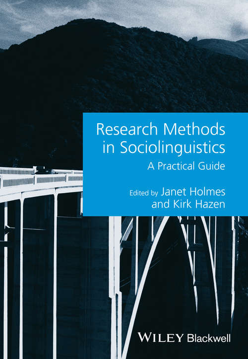 Book cover of Research Methods in Sociolinguistics: A Practical Guide (Guides to Research Methods in Language and Linguistics)