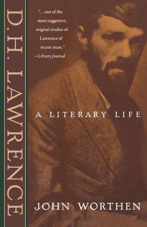 Book cover of D.H. Lawrence: A Literary Life (1st ed. 1993) (Literary Lives)