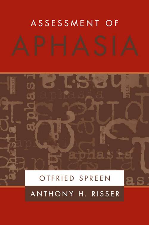 Book cover of Assessment of Aphasia