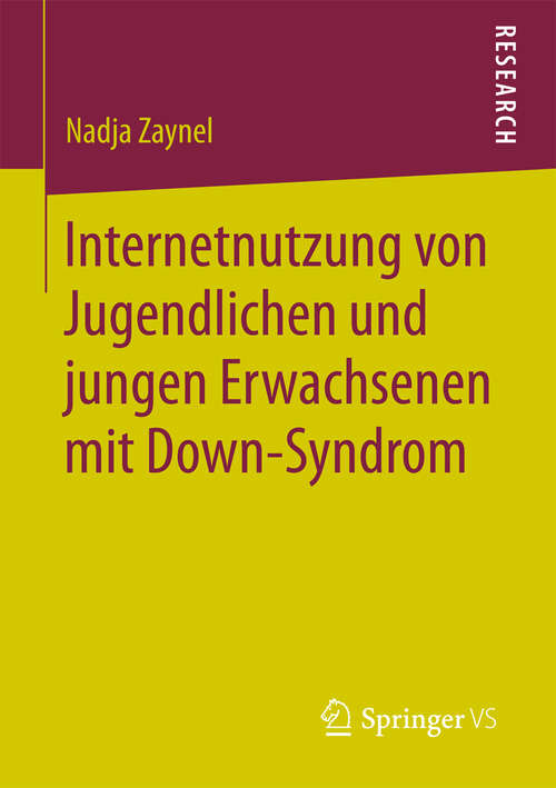 Book cover of Internetnutzung von Jugendlichen und jungen Erwachsenen mit Down-Syndrom