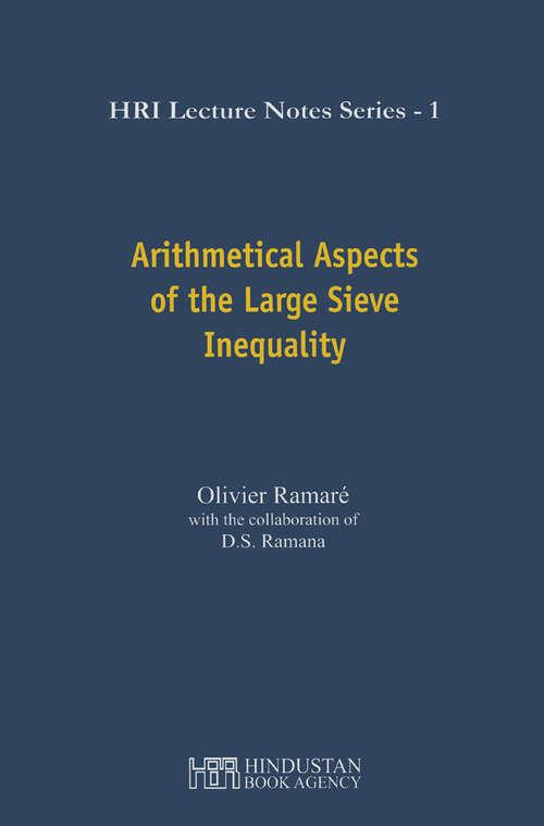 Book cover of Arithmetical Aspects of the Large Sieve Inequality