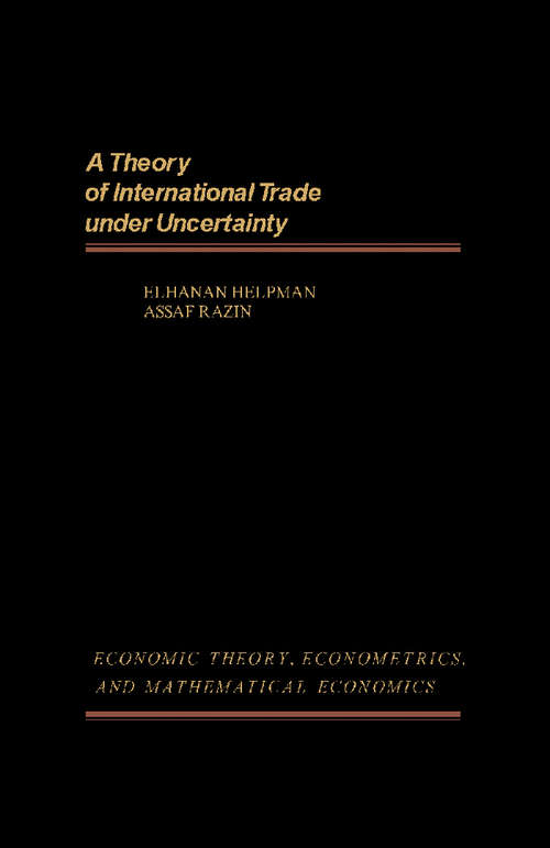 Book cover of A Theory of International Trade Under Uncertainty