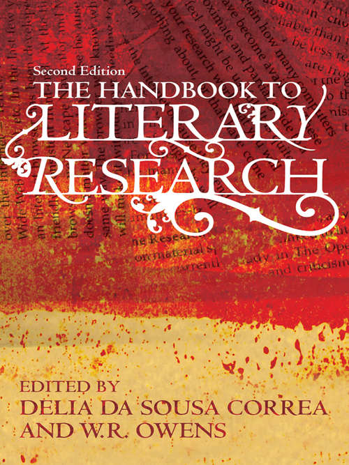 Book cover of The Handbook to Literary Research (2)