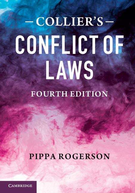 Book cover of Collier's Conflict of Laws (PDF)