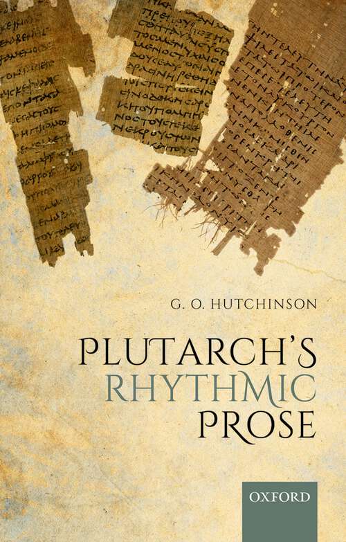 Book cover of Plutarch's Rhythmic Prose
