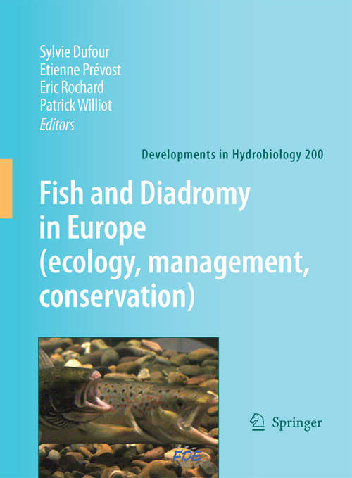 Book cover of Fish and Diadromy in Europe (2008) (Developments in Hydrobiology #200)