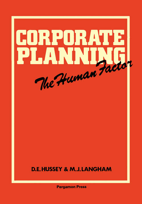 Book cover of Corporate Planning: The Human Factor