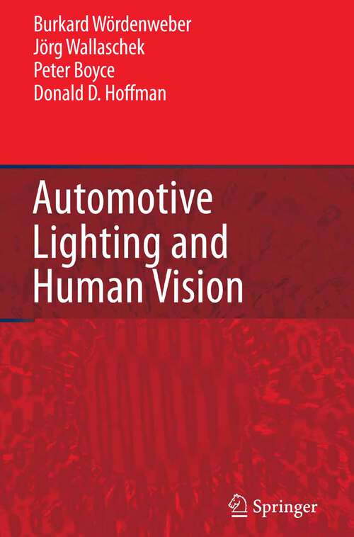 Book cover of Automotive Lighting and Human Vision (2007)