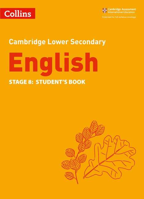 Book cover of Lower Secondary English Student's Book: Stage 8 (PDF) ((2nd edition)) (Collins Cambridge Lower Secondary English Ser.)