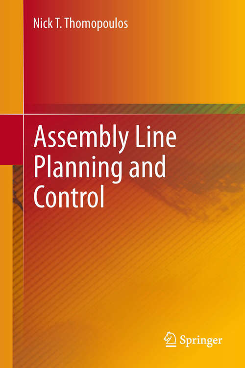 Book cover of Assembly Line Planning and Control (2014)