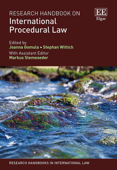 Book cover of Research Handbook on International Procedural Law (Research Handbooks in International Law series)