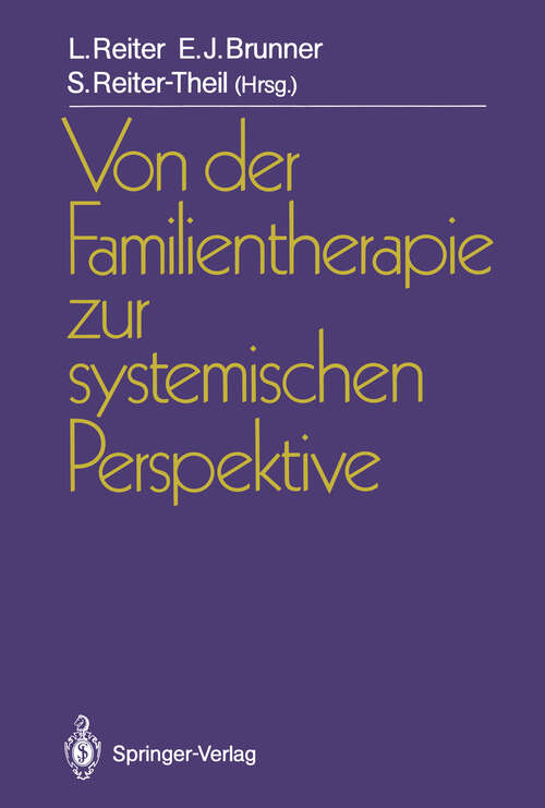 Book cover of Von der Familientherapie zur systemischen Perspektive (1988)