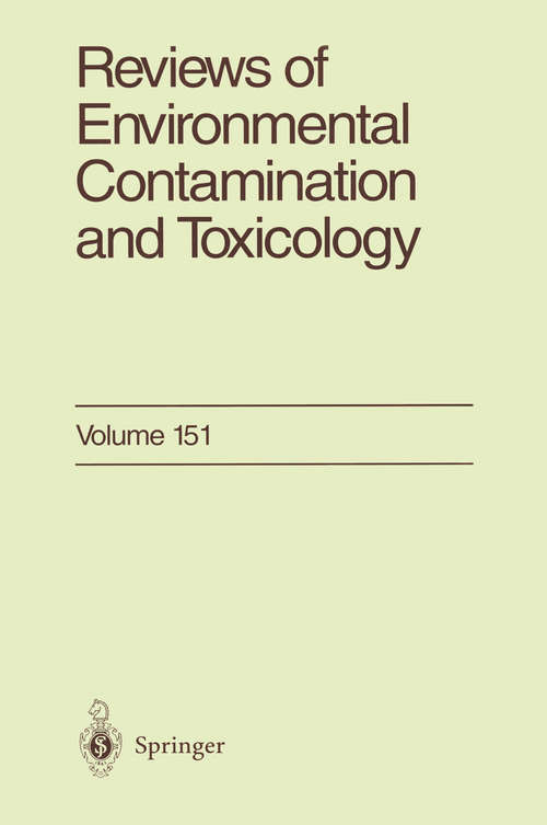 Book cover of Reviews of Environmental Contamination and Toxicology: Continuation of Residue Reviews (1997) (Reviews of Environmental Contamination and Toxicology #151)