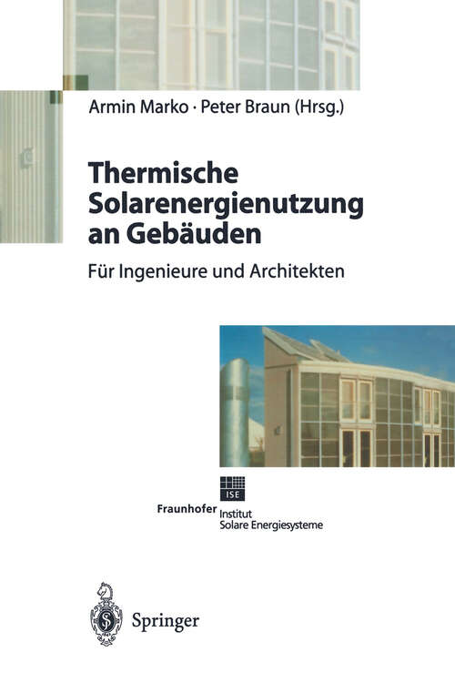 Book cover of Thermische Solarenergienutzung an Gebäuden (1997)