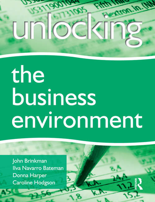 Book cover of Unlocking the Business Environment