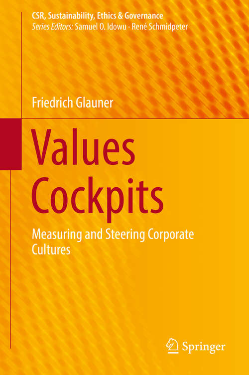 Book cover of Values Cockpits: Measuring and Steering Corporate Cultures (CSR, Sustainability, Ethics & Governance)