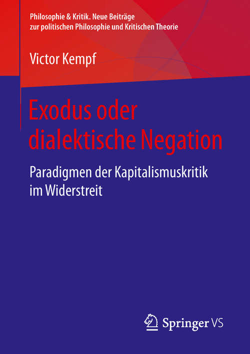 Book cover of Exodus oder dialektische Negation