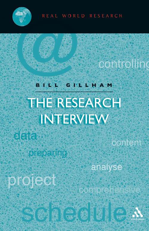 Book cover of Research Interview (Continuum Research Methods)