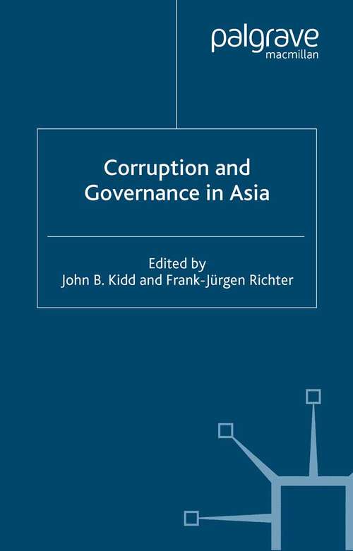 Book cover of Corruption and governance in Asia (2003)