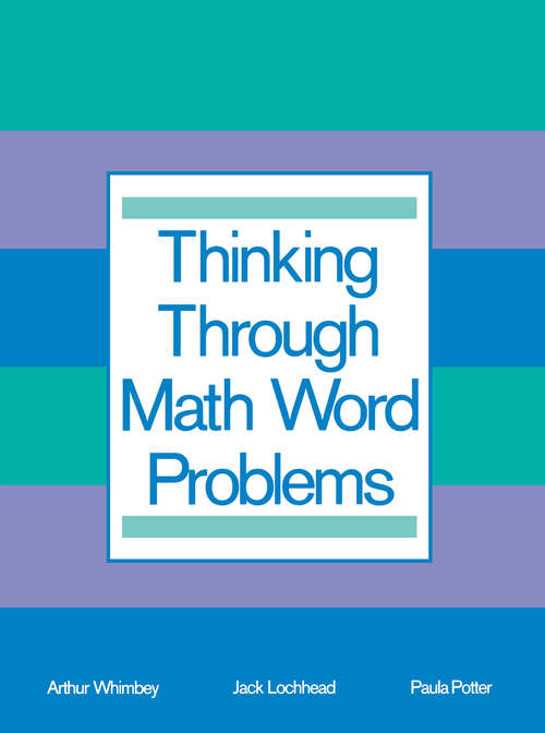 Book cover of Thinking Through Math Word Problems: Strategies for Intermediate Elementary School Students