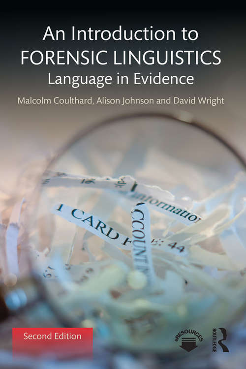 Book cover of An Introduction to Forensic Linguistics: Language in Evidence (2)