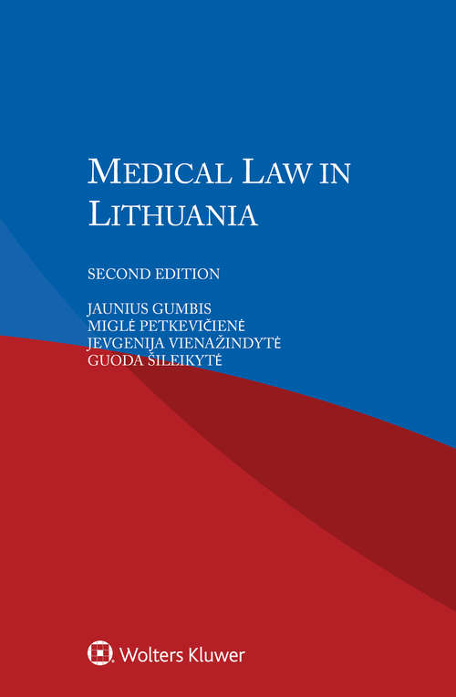 Book cover of Medical Law in Lithuania (2)