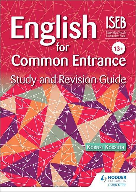 Book cover of ISEB English for Common Entrance: Study and Revision Guide (PDF)